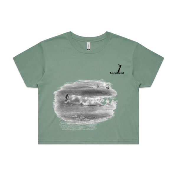 Kaikoura - Mangamaunu - Womens Crop Tee Thumbnail