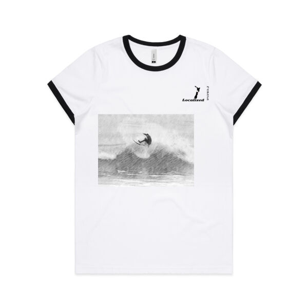 Kaikoura - Peketa - Womens Ringer Tee Thumbnail