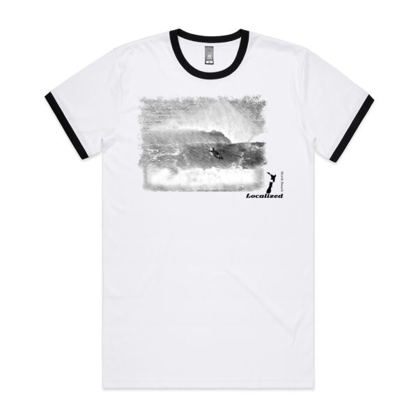 Christchurch - North Beach - Big Swim - Mens Ringer Tee Thumbnail