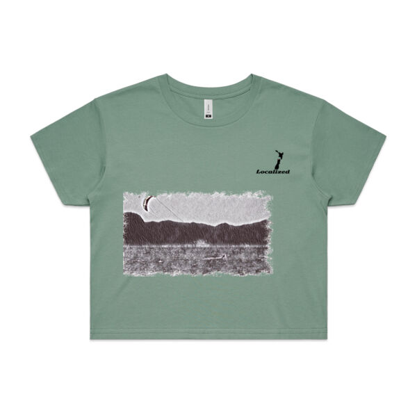 Pohara - Kitesurfing - Womens Crop Tee Thumbnail