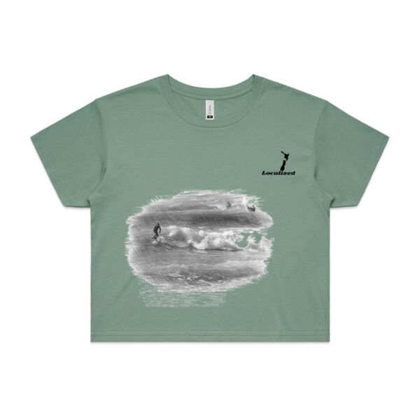 Kaikoura - Mangamaunu - Womens Crop Tee Thumbnail