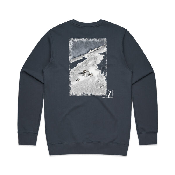 Mt Hutt - Patrol Lines - Mens Premium Crew Thumbnail