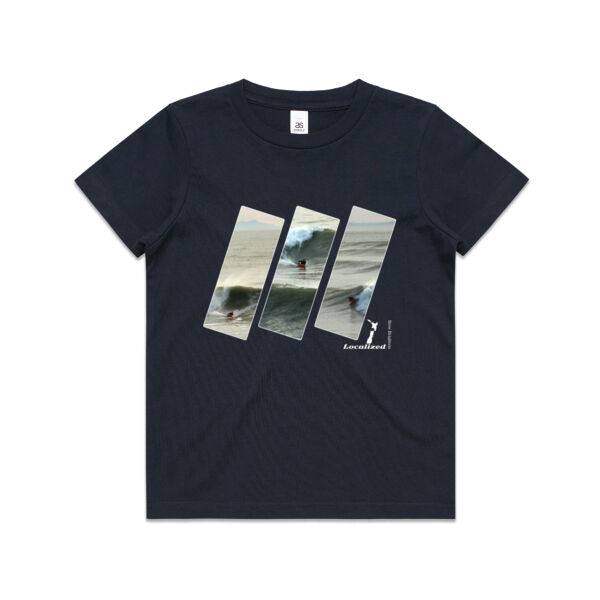Three Panel Body Boarder - New Brighton - Kids Youth T shirt Thumbnail